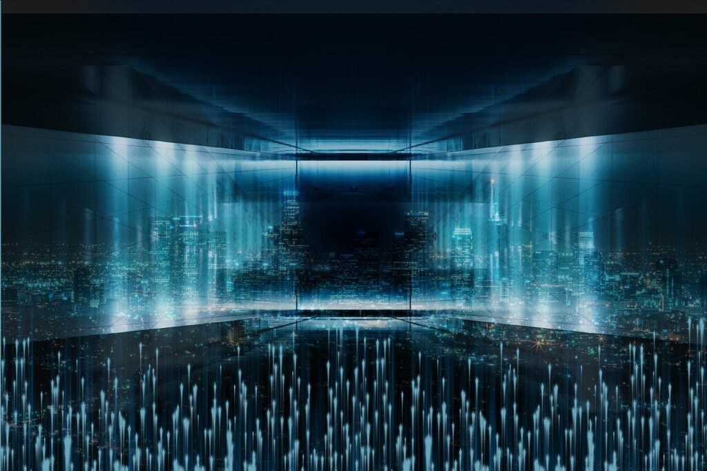 Abstract image representing technology and data